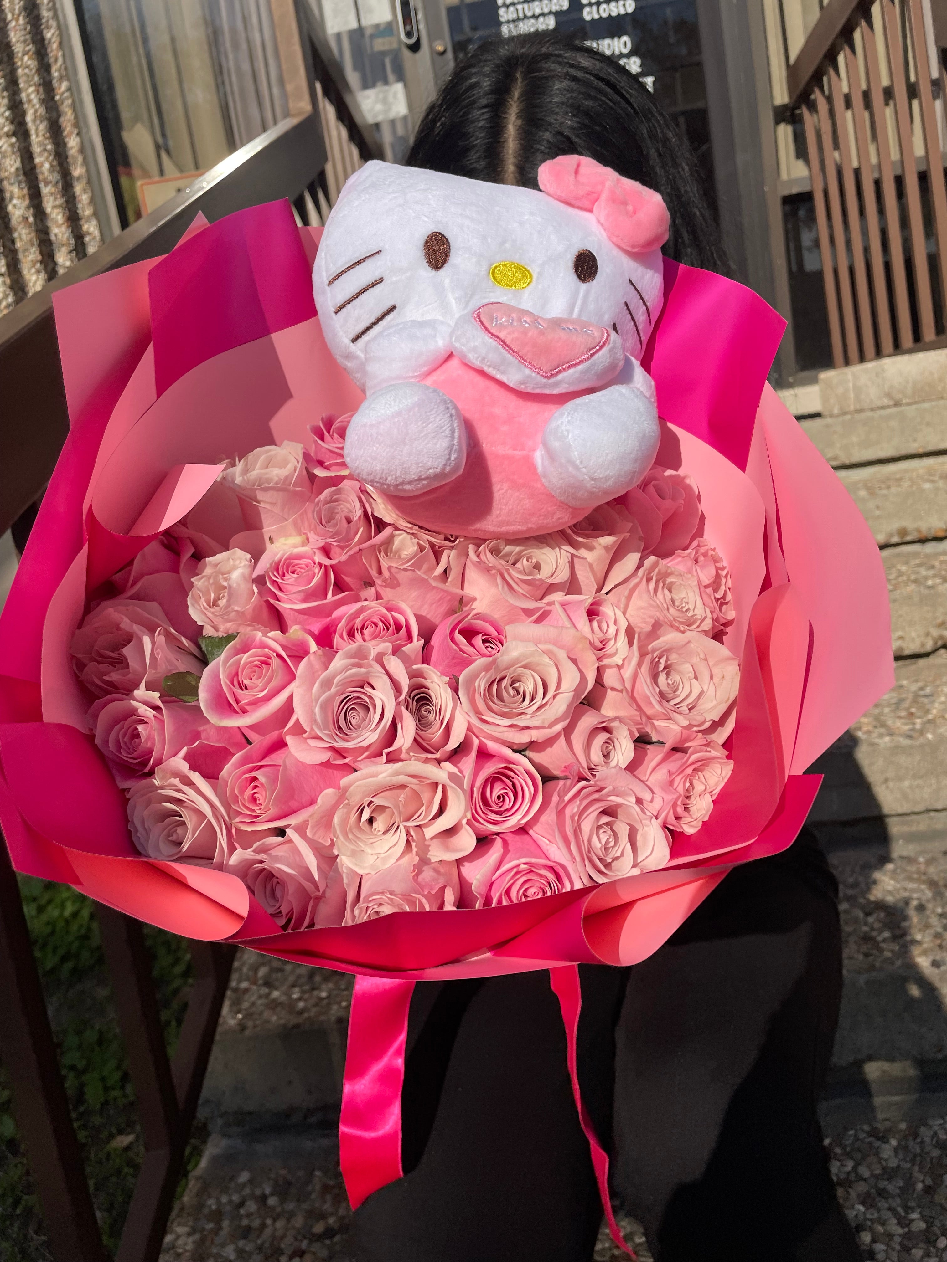 Pink Roses Hello Kitty – Azalia Cute Designs